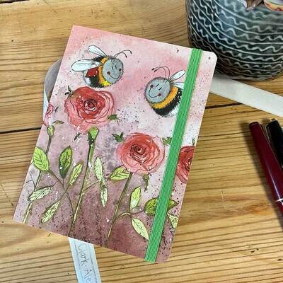 Alex Clark | Bees & Roses Small Chunky Notebook