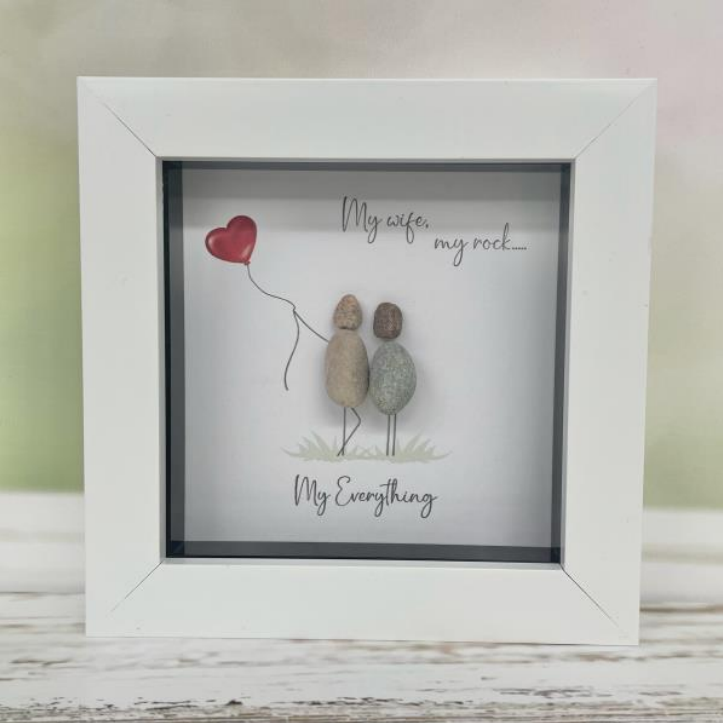 La De Da Living | White Pebble Frame - My Wife, My Rock, My Everything