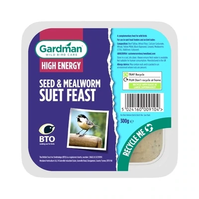 Westland | GM Seed and Mealworm Suet Feast