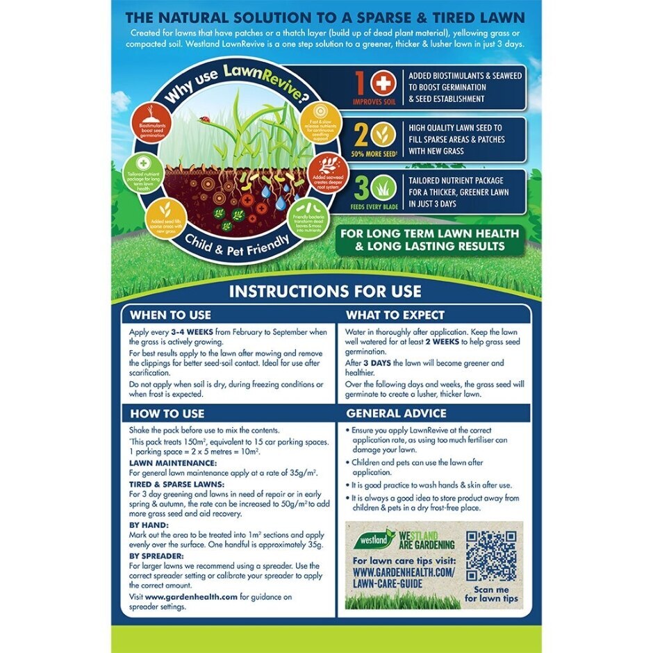 Westland | Natural Revive Lawn Thickener 80m2