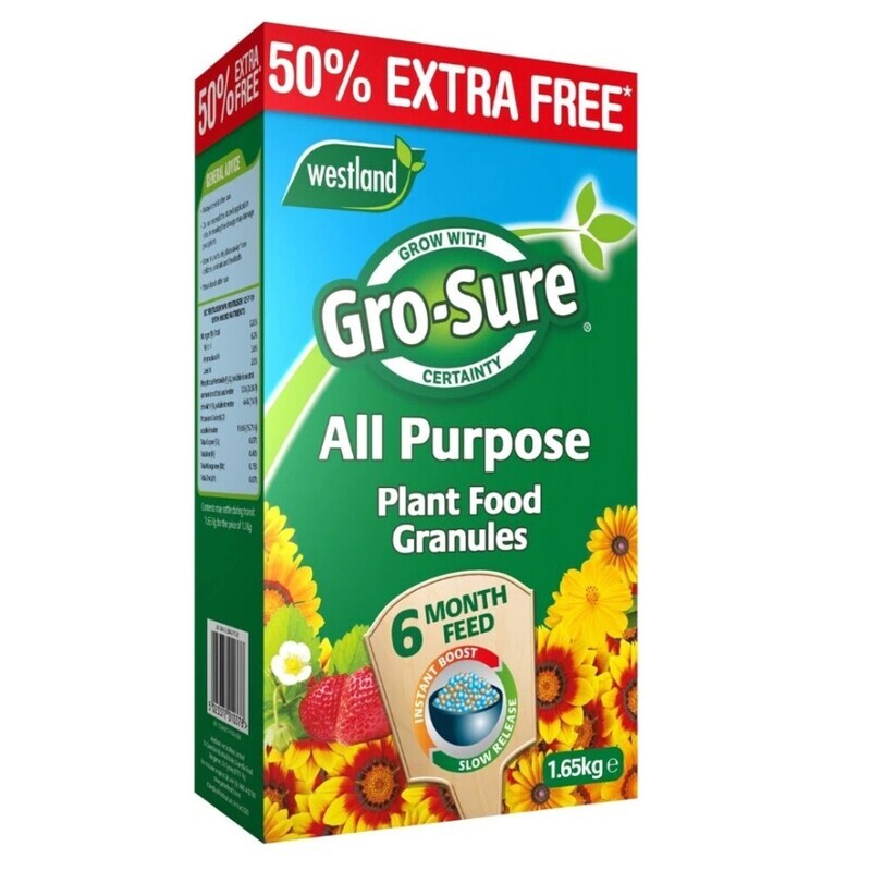 Westland | Gro-Sure All-Purpose 6 Month Slow Release Plant Food Granules 1.65kg