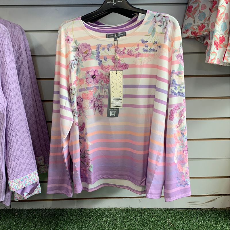 Women's Lilac Loopback Top