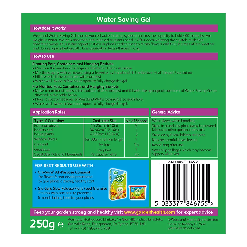 Westland | Water Saving Gel 250g