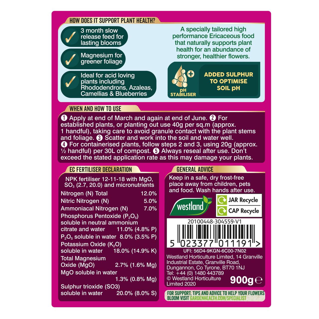 Westland | Ericaceous Specialist Liquid Feed 1L