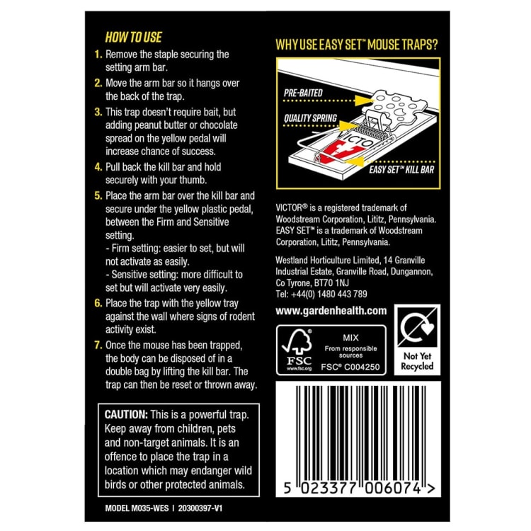 Westland | Deadfast Easy Set Mouse Trap