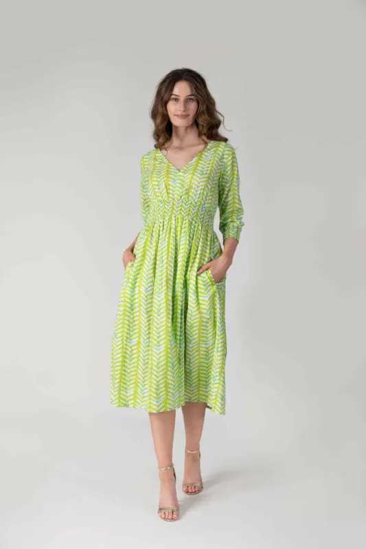 Women's Lime Roma Dress