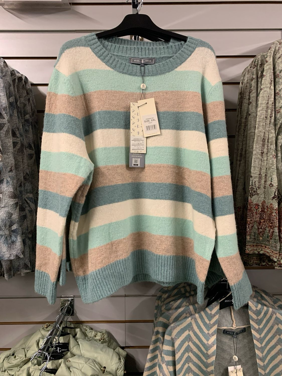 Women's Aqua Heavy Knitwear