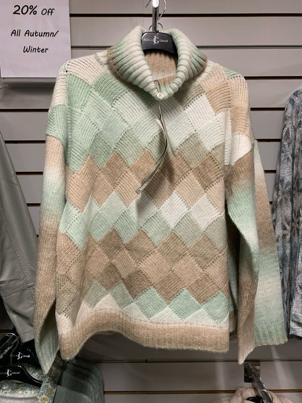 Women's Mint Heavy Knitwear