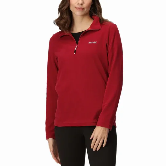 Regatta Womens Sweetheart Half Zip Fleece Rubra Red