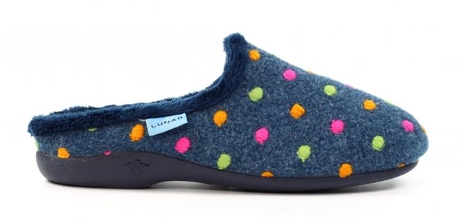 Lunar Slipper Peanut Mule Blue