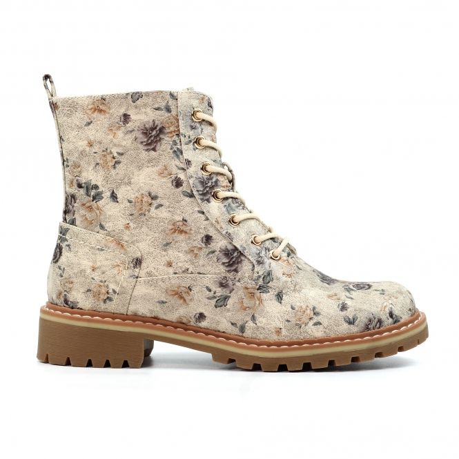 Lunar Boot Dazzle Floral Beige