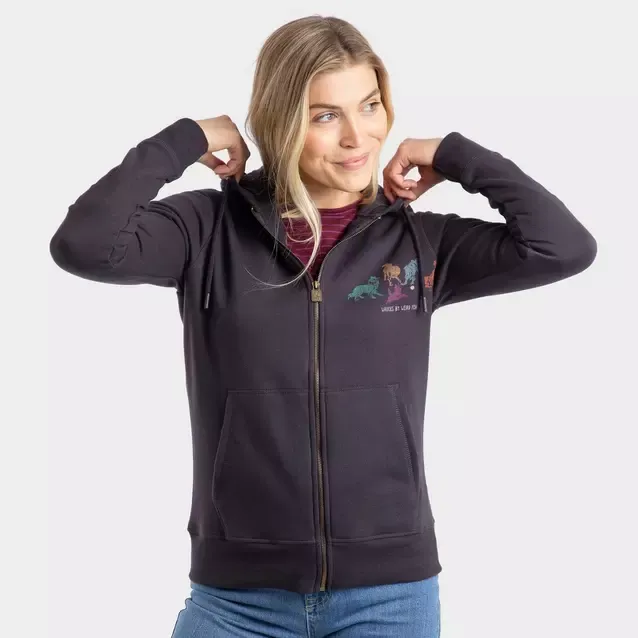 Weird Fish Franchises Graphic Full Zip Hoodie Midnight