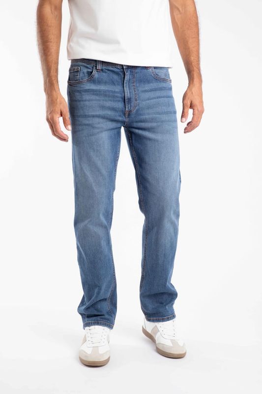 Weird Fish Eddie Straight Leg Denim Jeans Indigo