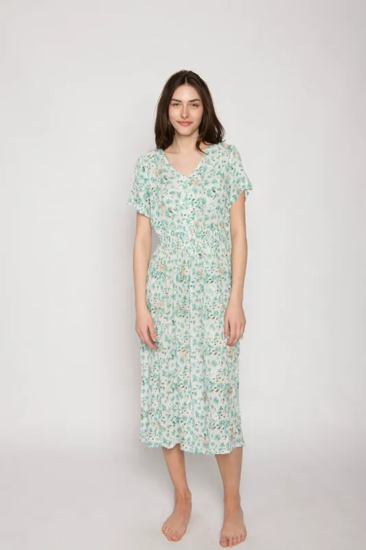 Women's Aqua Sleeveless Dress