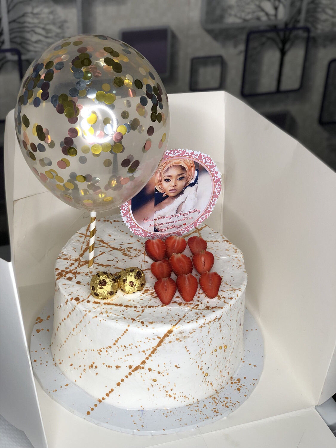 The confetti white butter cake .. 10inch
