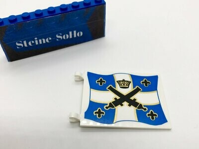 Lego ® Piratenflagge 6x4-2525px1 rot gekreuzte Imperiale Flagge Fahne