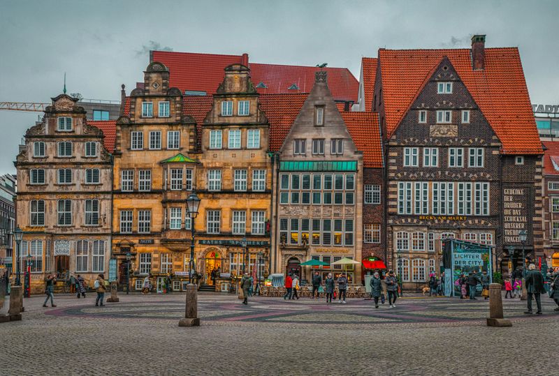 A main square in Bremen, Germany