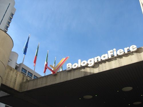 BolognaFiere branding outside view