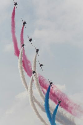 RAF Red Arrows at Farnborough International Airshow 2014