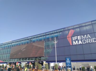 Main entrance IFEMA Madrid during Fruit Attraction 2022