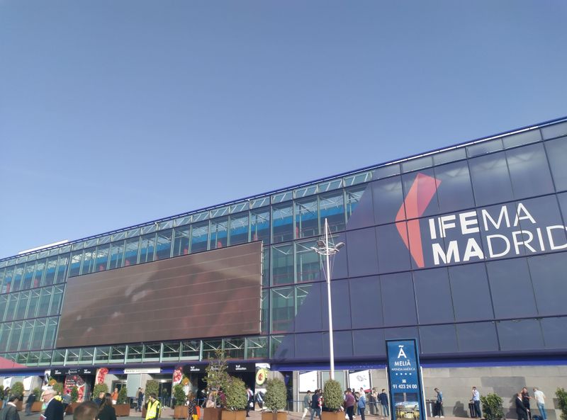 Main entrance IFEMA Madrid during Fruit Attraction 2022