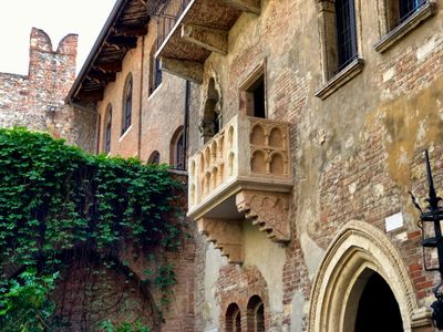Balcony of Romeo and Juliet in Verona, Italy