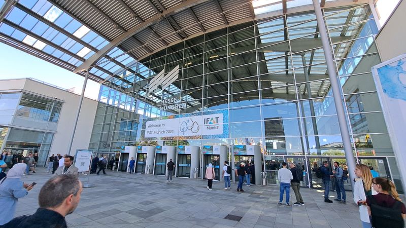 Messe Munich main entrance during IFAT 2024