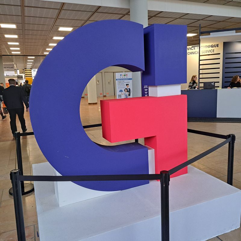 Global Industrie logo as seen during the 2023 edition at Eurexpo in Lyon, France