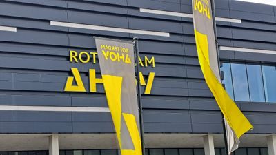 Branding of Rotterdam Ahoy, location of World Hydrogen Summit