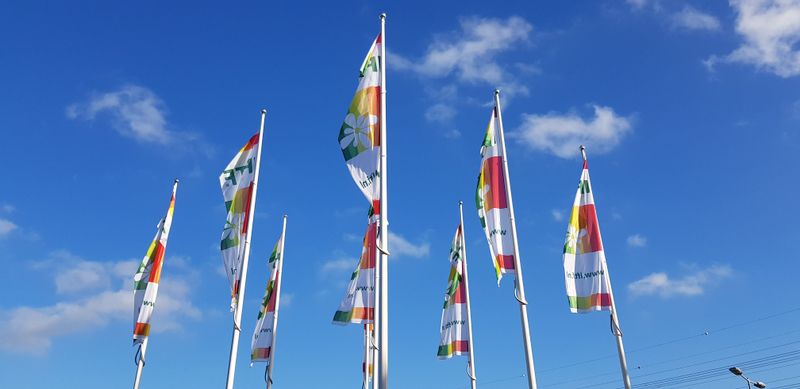 IFTF flags outside Expo Greater Amsterdam during the 2018 edition of the show
