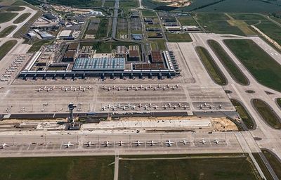 aerial view of Berlin Brandenburg airport