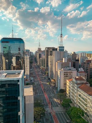 Sao Paulo city business area