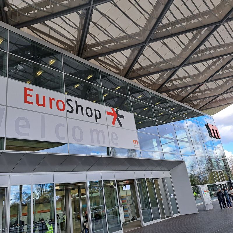 South Entrance of Messe Düsseldorf during Euroshop 2023