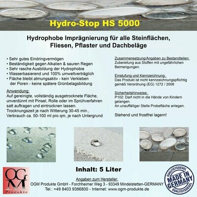 Hydrostopp HS 5000 5 Liter Hydrostopp HS 5000 5 Liter