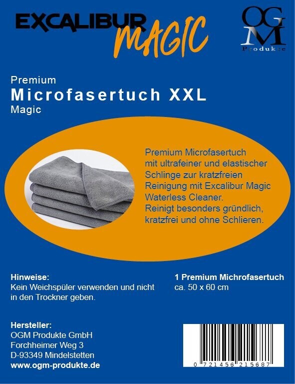 1 Stück XL Tuch Mikrofaser Poliertücher für Excalibur Magic