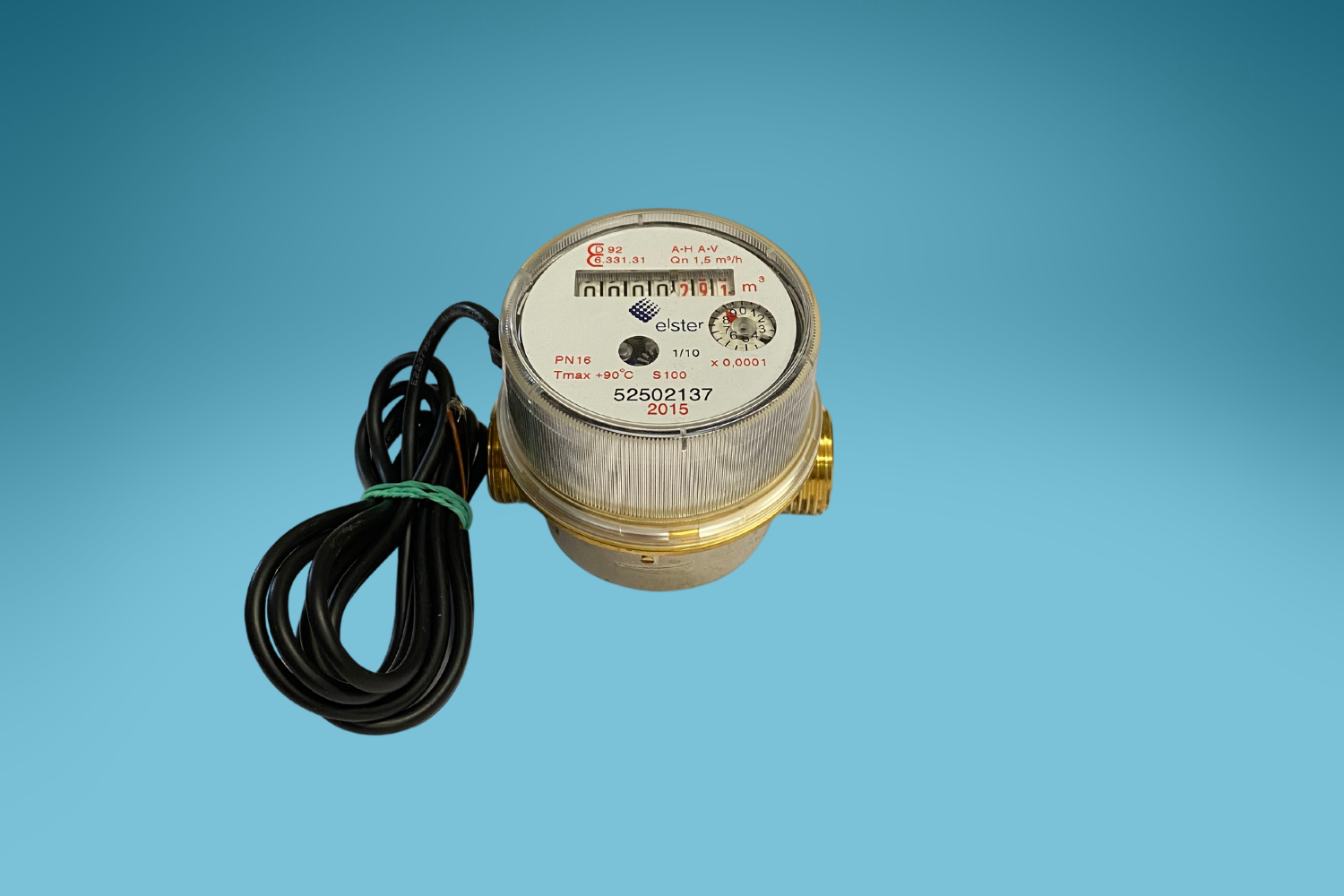 Compteur d'eau domestique pour l'eau froide Picoflux S100, 3/4", 130 mm