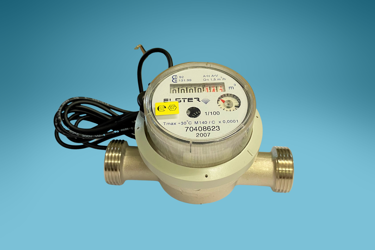 Wohnungs-Wasserzähler Modulmeter​ für Kaltwasser, 1/2" x 80 mm