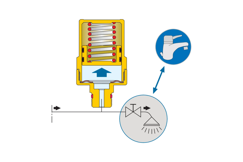 Wasserschlagdämpfer Caleffi 1/2"