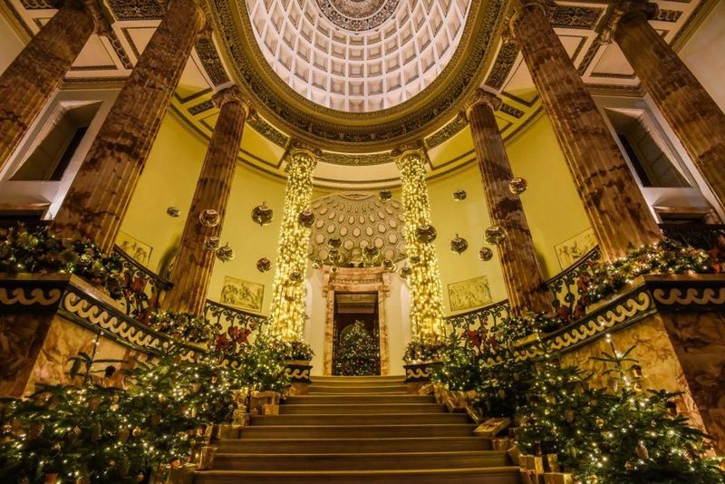 Thursday 4th December - Holkham Hall by Candlelight - Professionally Led Guided Tour with Drinks & Mince Pies in the Old Kitchen Thursday 4th December - Holkham Hall by Candlelight - Professionally Led Guided Tour with Drinks & Mince Pies in the Old Kitchen