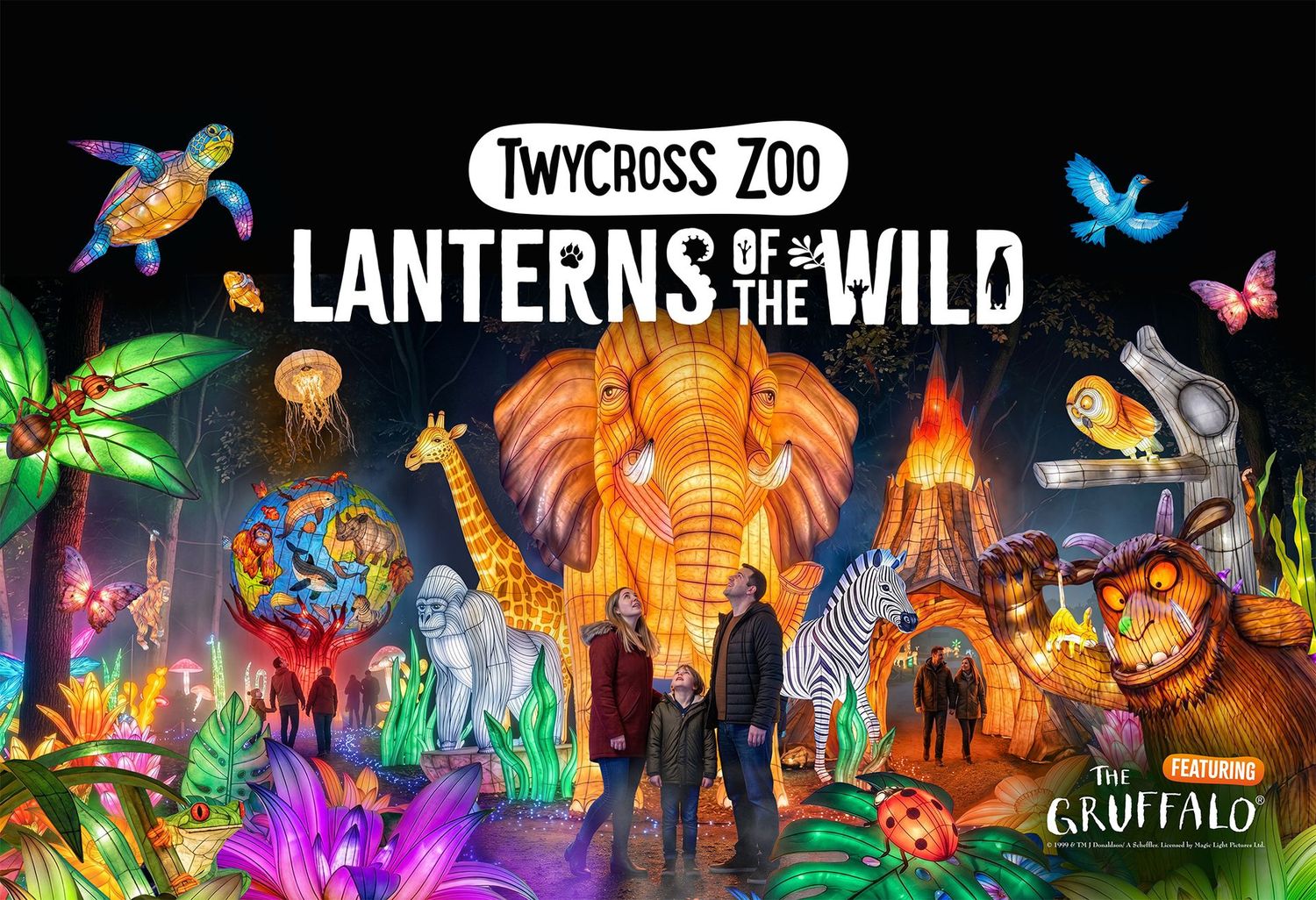 Saturday 20th February - Twycross Zoo & Lanterns of the Wild Illuminated Trail - WH7 Saturday 20th February - Twycross Zoo & Lanterns of the Wild Illuminated Trail - WH7