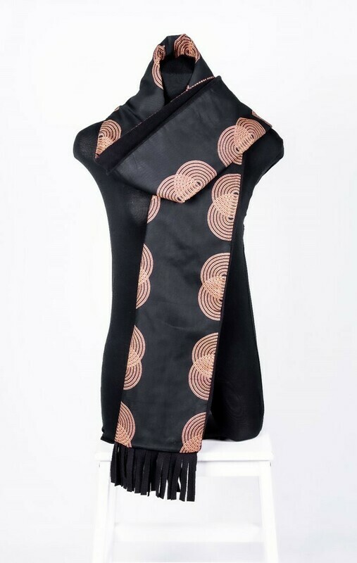 Scarf: Black N Gold