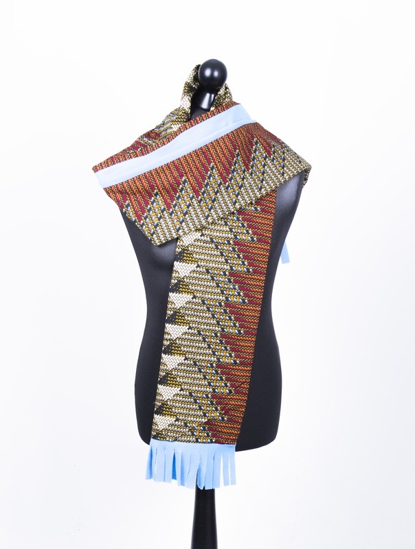 Scarf: Asymmetric Blue