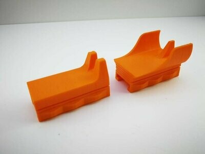 Iron sights (Nerf compatible) 3D printed