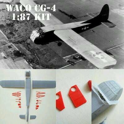 WACO CG-4A Allierten Leichtsegler WW2 Kit Bausatz 1:87