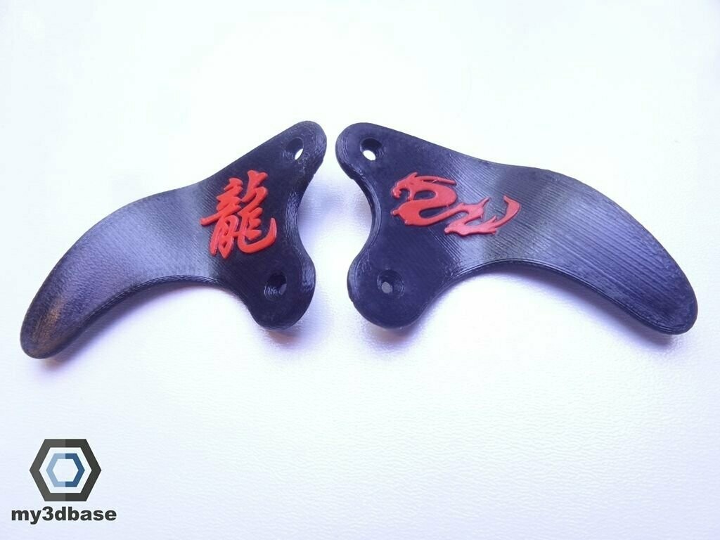 PS4 Paddles SHARK mit Logo, Logo: DRAGON