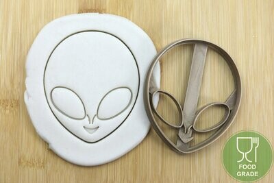 Keksstempel/Ausstechform Alien kopf ca.8cm