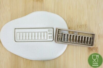 Keksstempel/Ausstechform Musikinstrument Keyboard ca.8cm