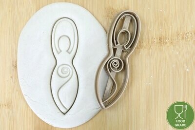 Keksstempel/Ausstechform Spiral Goddess ca.8cm