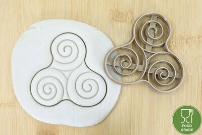 Keksstempel/Ausstechform Triple Spiral ca.8cm