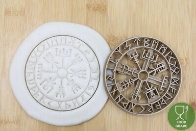 Vegvísir Wikinger Symbole Runic Compass Keksstempel/Ausstechform ca.8cm